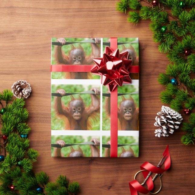 Too Cute to Handle – Little Orangutan Geschenkpapier (Feiertagsgeschenk)