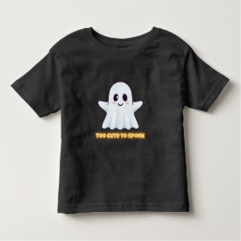 Too Cute To Spook – Adorable Kawaii Ghost Hallowee Kleinkind T-shirt