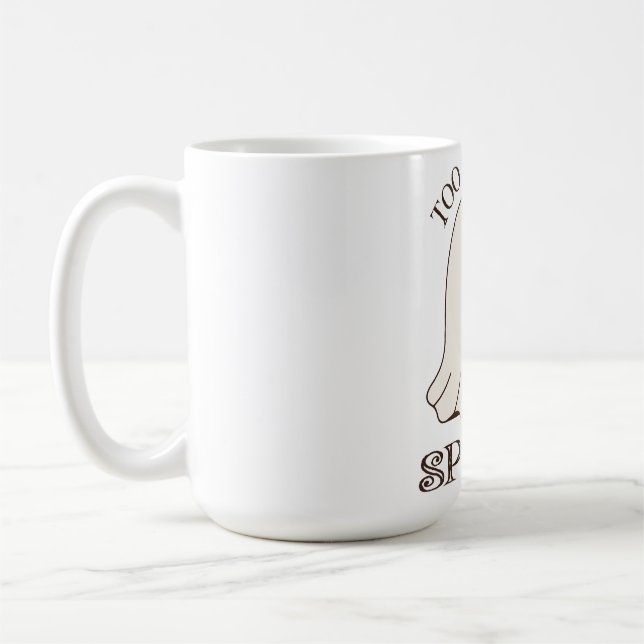 Too Cute To Spook | Aesthetic Halloween Kaffeetasse (Links)