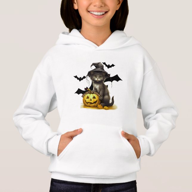 "Too Cute to Spook!" Hoodie (Vorderseite)