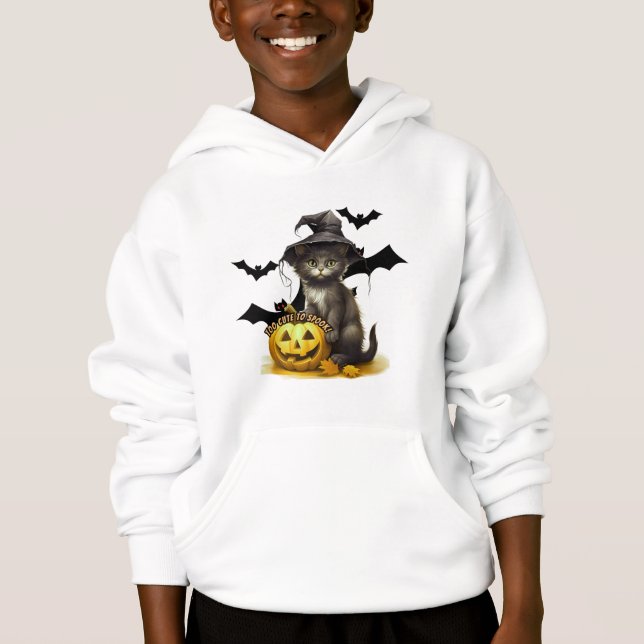 "Too Cute to Spook!" Hoodie (Vorderseite)
