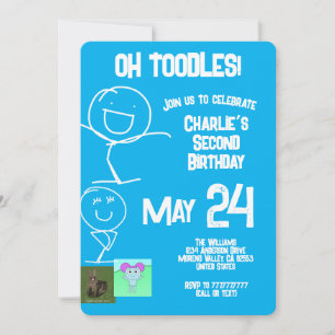 Toodles   Sam & Friends Invitation d'anniversaire