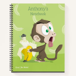 Tooky Monkey mit BananenNotebook Notizbuch