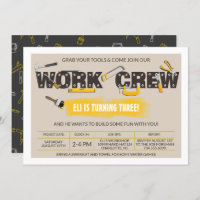 Tool Time Handyman Birthday Einladung