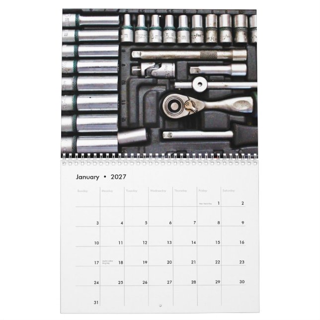 Toolbox Handyman Tools Kalender (Jan 2027)
