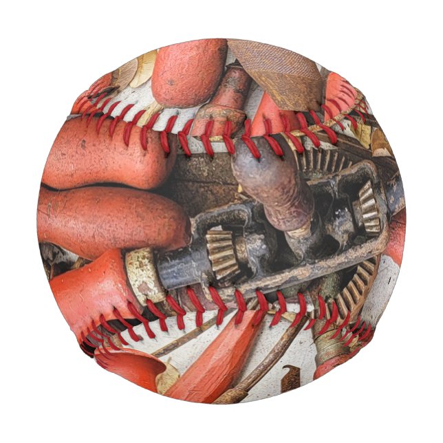 Tools Antiquitätenwerkzeug Rustikal Roter Mann Baseball (Vorderseite)