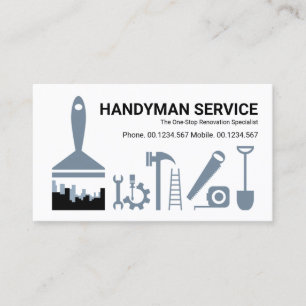 Tools für Creative Handyman zum Entfernen des Auf Visitenkarte