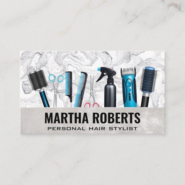 Tools für Haarstifte Visitenkarte (Vorderseite)