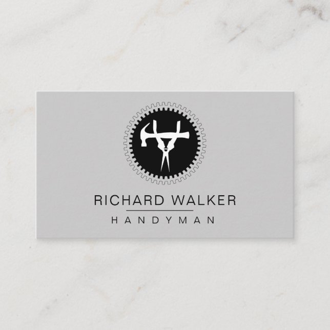 Tools Handyman Mechanic Auto Carpenter Industrie Visitenkarte (Vorderseite)