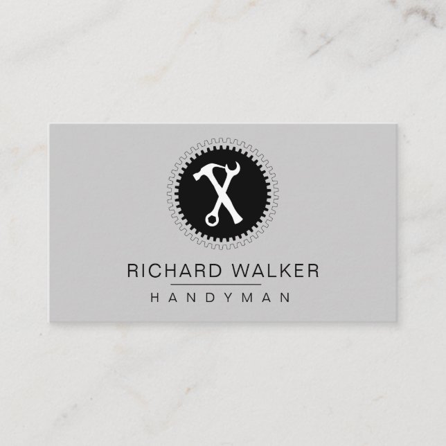 Tools Handyman Mechanic Auto Carpenter Industry Visitenkarte (Vorderseite)