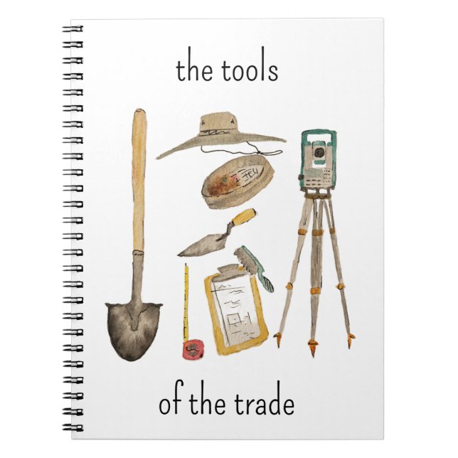 Tools of the Trade Archaeology Notebook Notizblock (Vorderseite)
