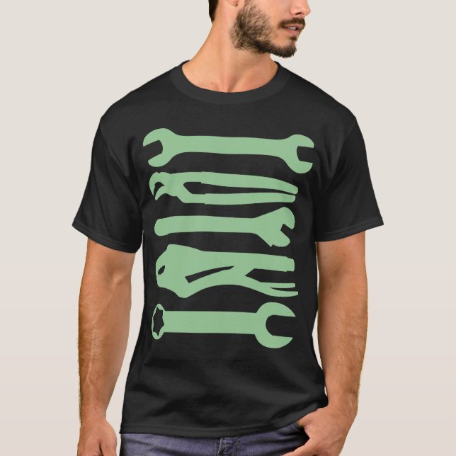Tools - verblasst grün T-Shirt (Vorderseite)