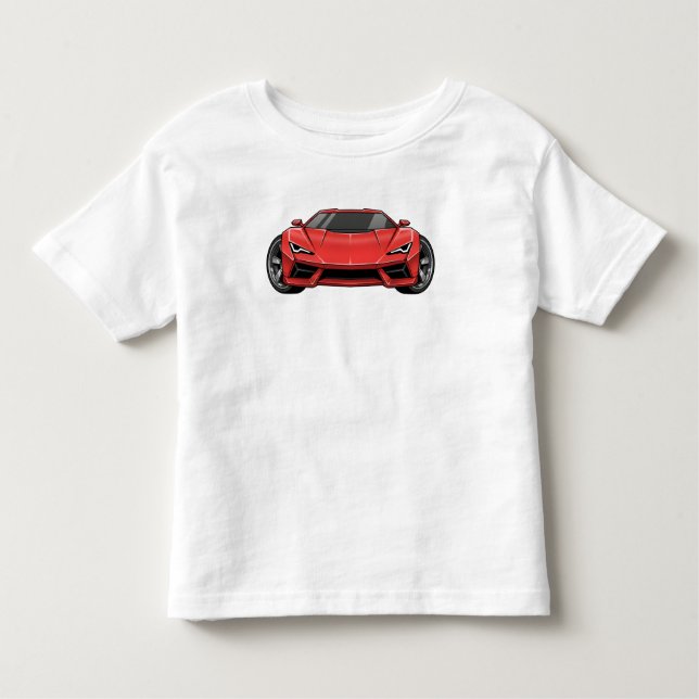 Toon Car Style Kleinkind T-shirt (Vorderseite)