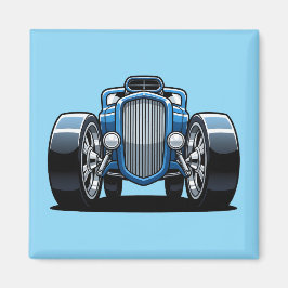 Toon Hotrod Kunst  Magnet