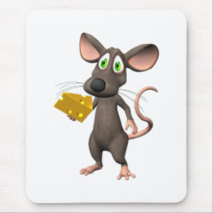 Toon-Maus mit Käse Mousepad