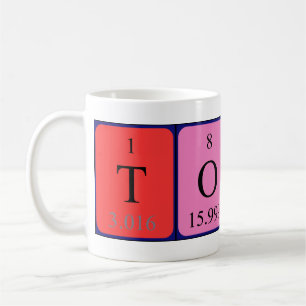 Toon périodique nom de table mug