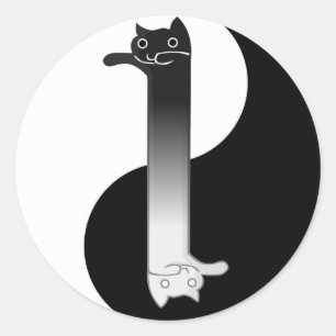Toon Tao von Longcat Runder Aufkleber