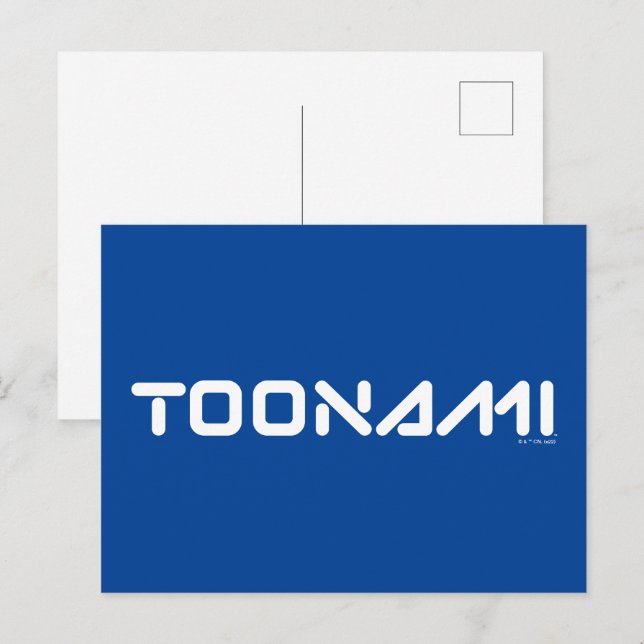 Toonami Digital-Schriftart-Logo Postkarte (Vorne/Hinten)