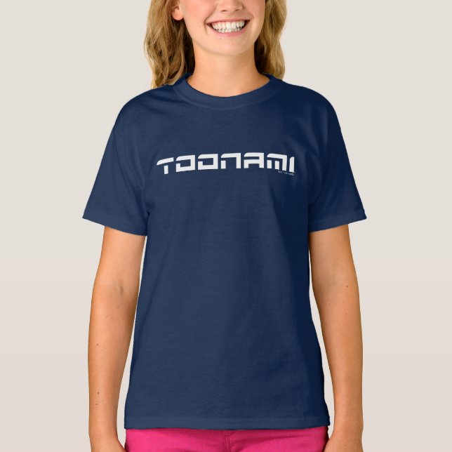 Toonami Futuristic Schriftart Logo T-Shirt (Vorderseite)