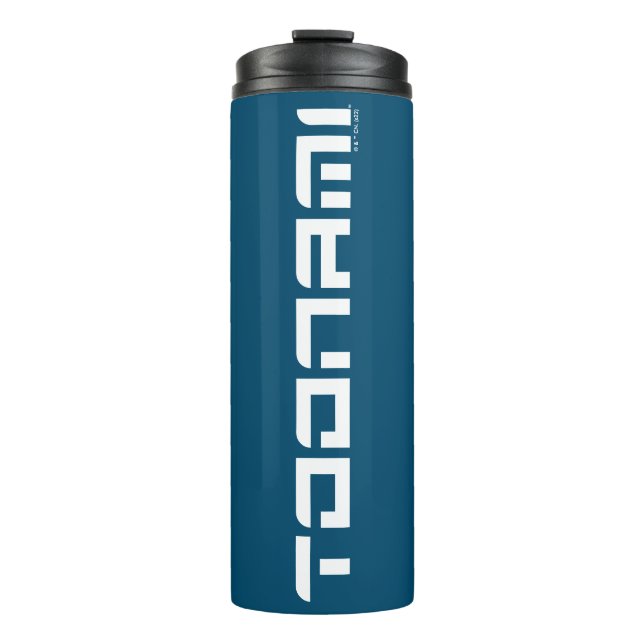 Toonami Futuristic Schriftart Logo Thermosbecher (Vorderseite)