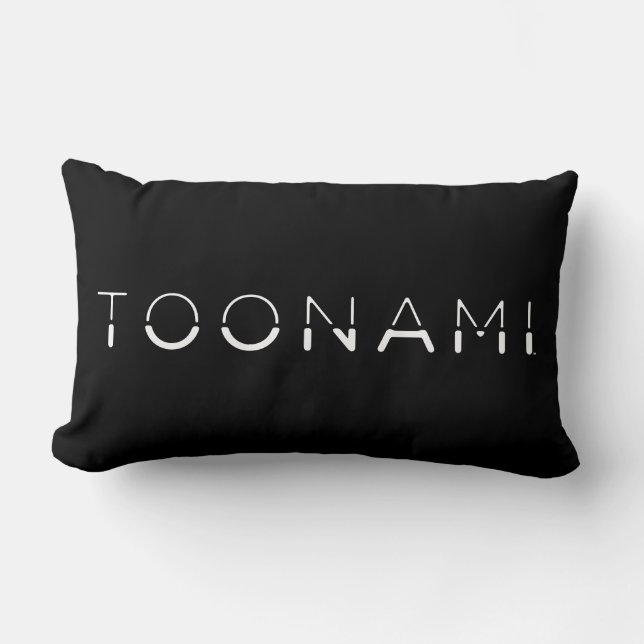 Toonami Split Schriftart Logo Lendenkissen (Vorderseite)