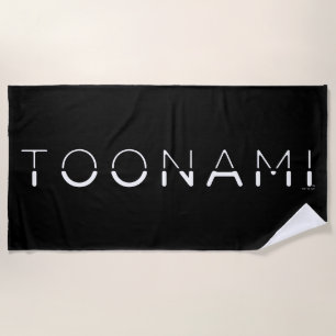 Toonami Split Schriftart Logo Strandtuch