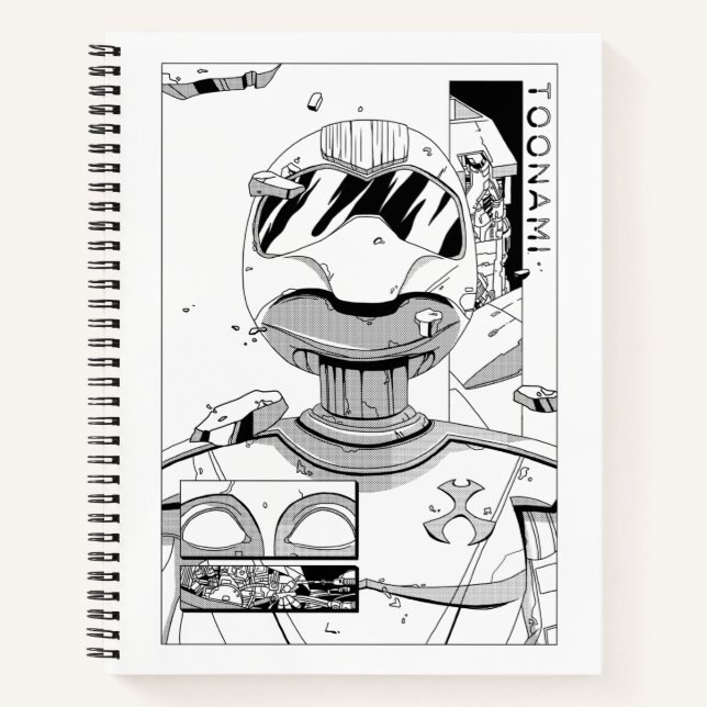 Toonami TOM 5 & SARA Comic Style Bumper Notizbuch (Vorderseite)