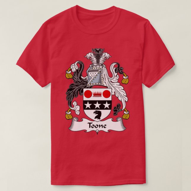 Toone Coat of Arms Familienwappen T-Shirt (Design vorne)