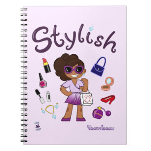 TOONVIDUALS Stylish Girl 1 Spiralblock Notizblock