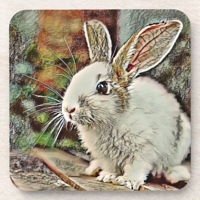 Toony Bunny Getränkeuntersetzer (Vorderseite)