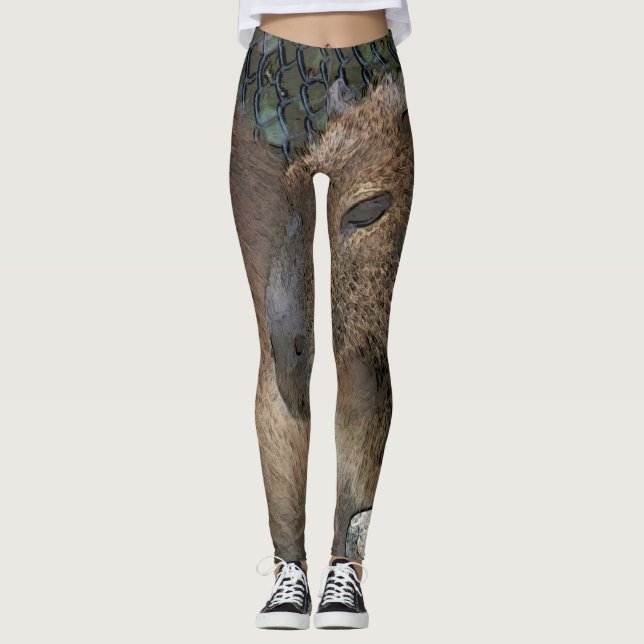Toony Capibarah Leggings (Vorderseite)