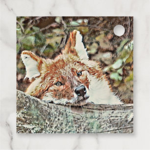Toony Fox Geschenkanhänger
