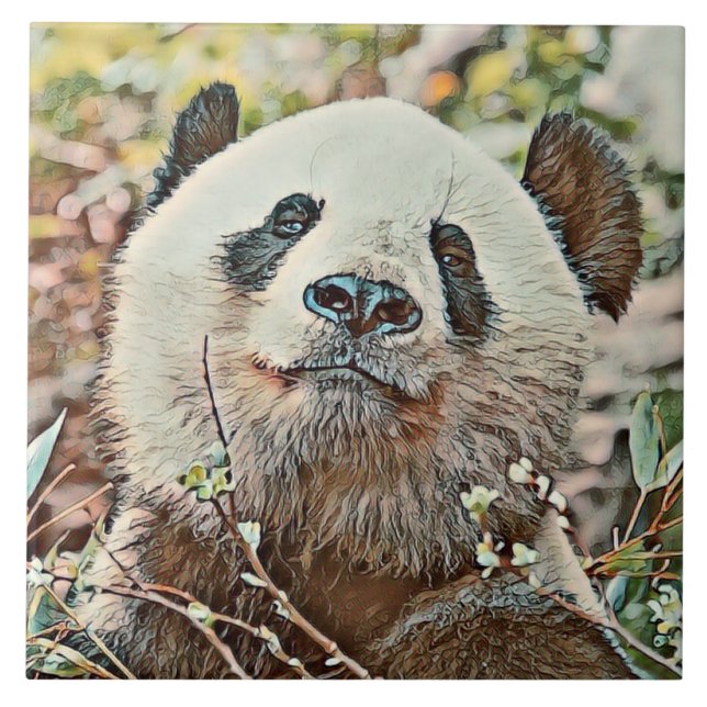 Toony Panda Fliese (Vorderseite)