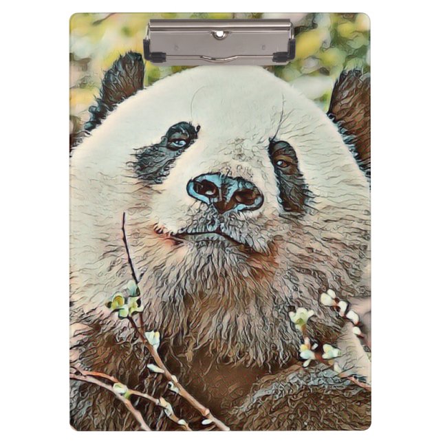 Toony Panda Klemmbrett (Vorderseite)