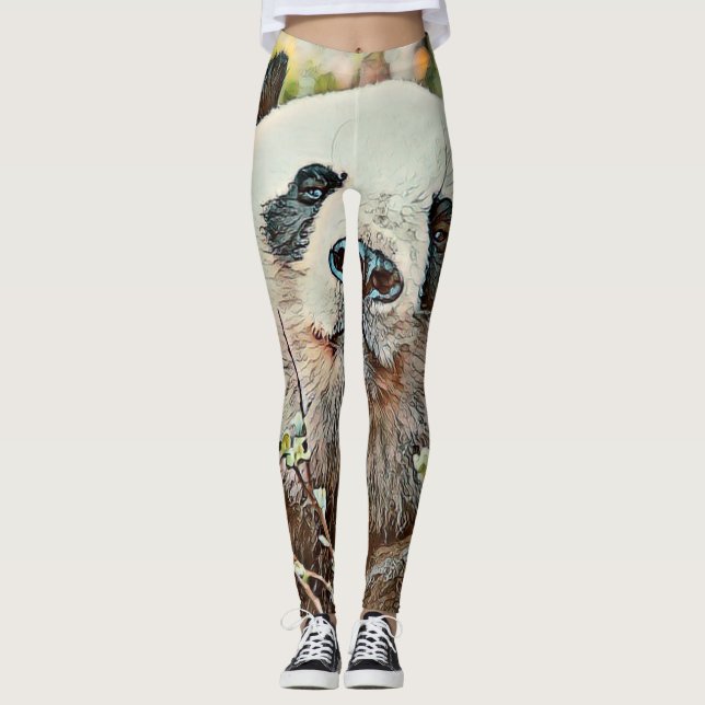 Toony Panda Leggings (Vorderseite)