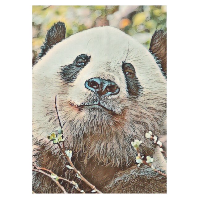 Toony Panda Tischdecke (Vorderseite)