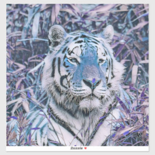 Toony Tiger blau Aufkleber
