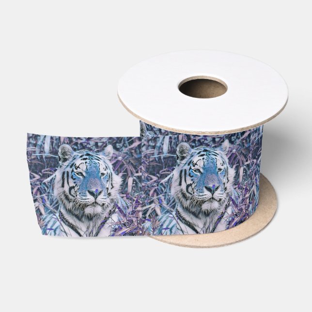 Toony Tiger blau Satinband (Spule)