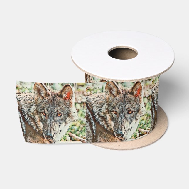 Toony Wolf Satinband (Spule)
