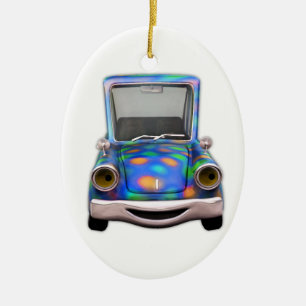 Toot! Toot! Das Niedliche Cartoon-Auto Keramikornament