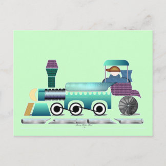 Toot Toot Train Postkarte