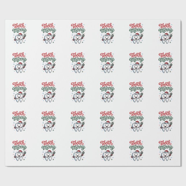 Tooth Be frohe Zahnarzt Weihnachten Weihnachten We Geschenkpapier (Flach)