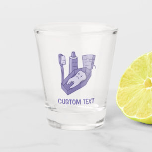Tooth-Beerdigung Schnapsglas