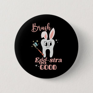 Tooth Bunny Dentist Osterfest Dental Istant Ostern Button