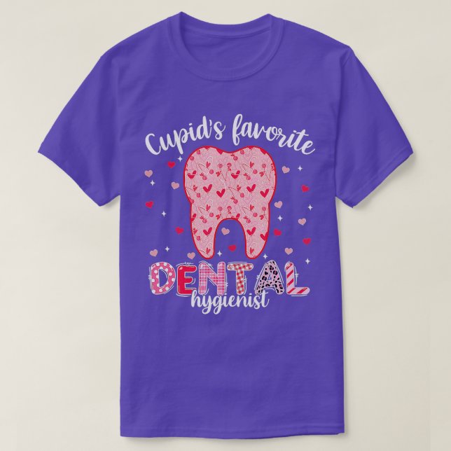 Tooth Cupids Lieblings-Zahnarzt Happy Valen T-Shirt (Design vorne)