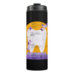 Tooth Dental Hygiene ist Dentist Halloween Anzug Thermosbecher