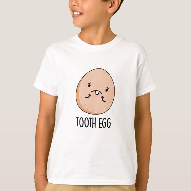 Tooth Egg Funny Dental Toothache Puff T-Shirt (Vorderseite)