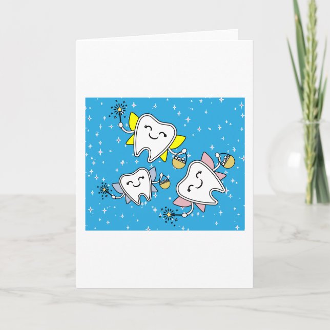 Tooth Fairy Dentist Lost Milk Tooth Karte (Vorderseite)