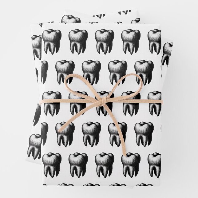 Tooth Geschenkpapier Set (Beispiel)