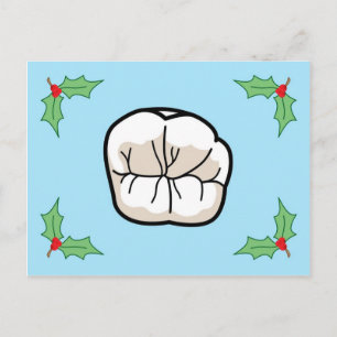 Tooth Holiday Card Feiertagspostkarte